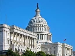 U.S. Capitol building under blue sky
